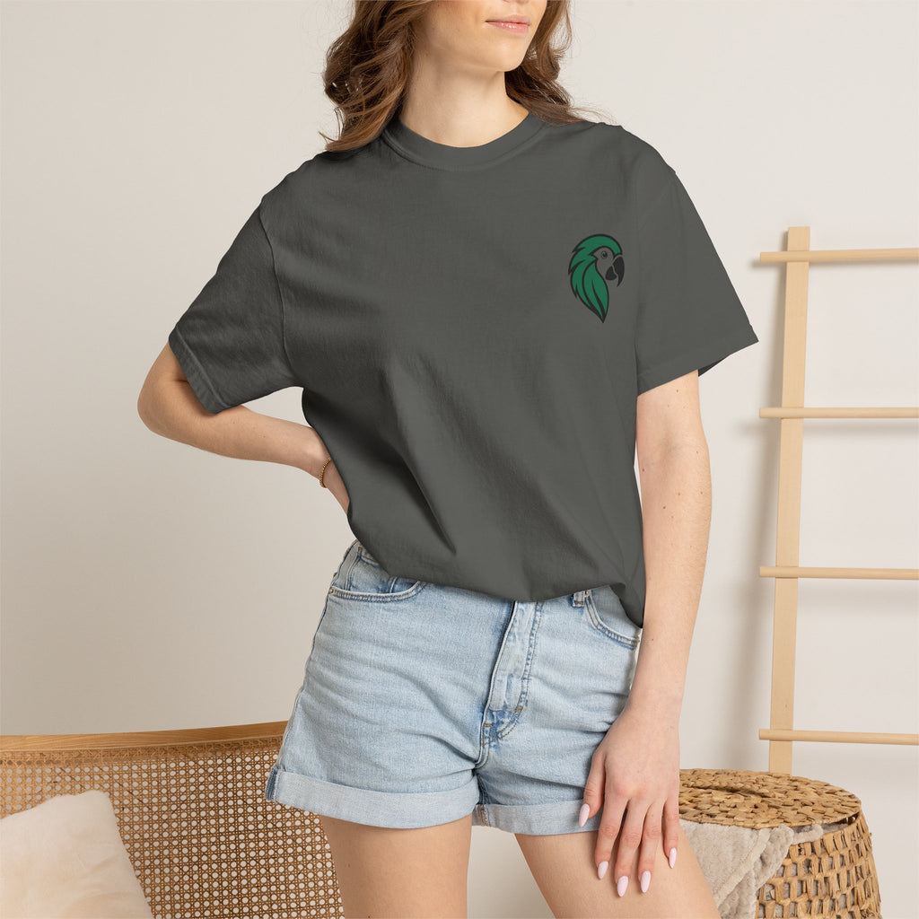 T-shirt Unisexe Teinture Délavée – Coton Épais Coupe Ample