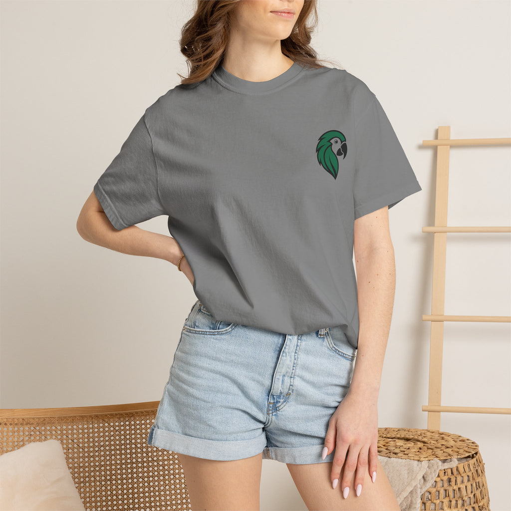 T-shirt Unisexe Teinture Délavée – Coton Épais Coupe Ample