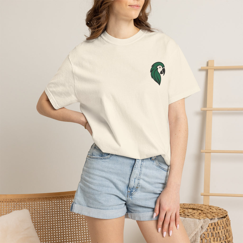 T-shirt Unisexe Teinture Délavée – Coton Épais Coupe Ample