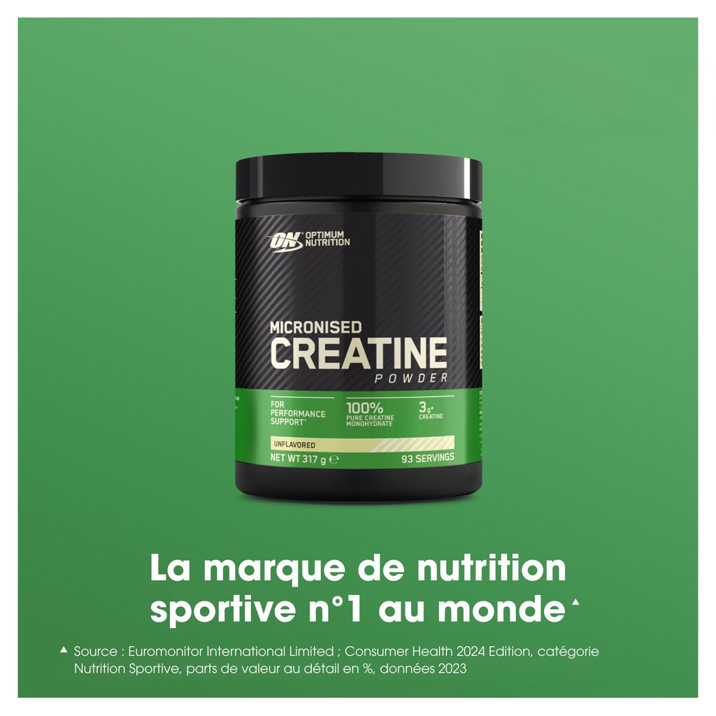 Optimum Nutrition Micronised Creatine Monohydrate en Poudre, 634g