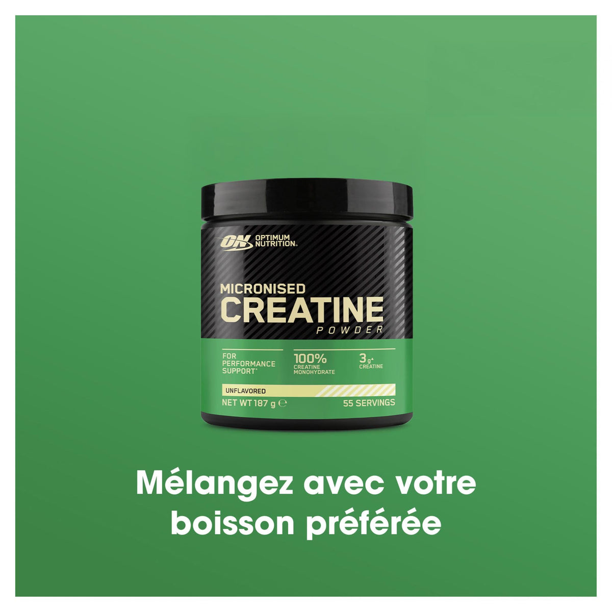 Optimum Nutrition Micronised Creatine Monohydrate en Poudre, 634g