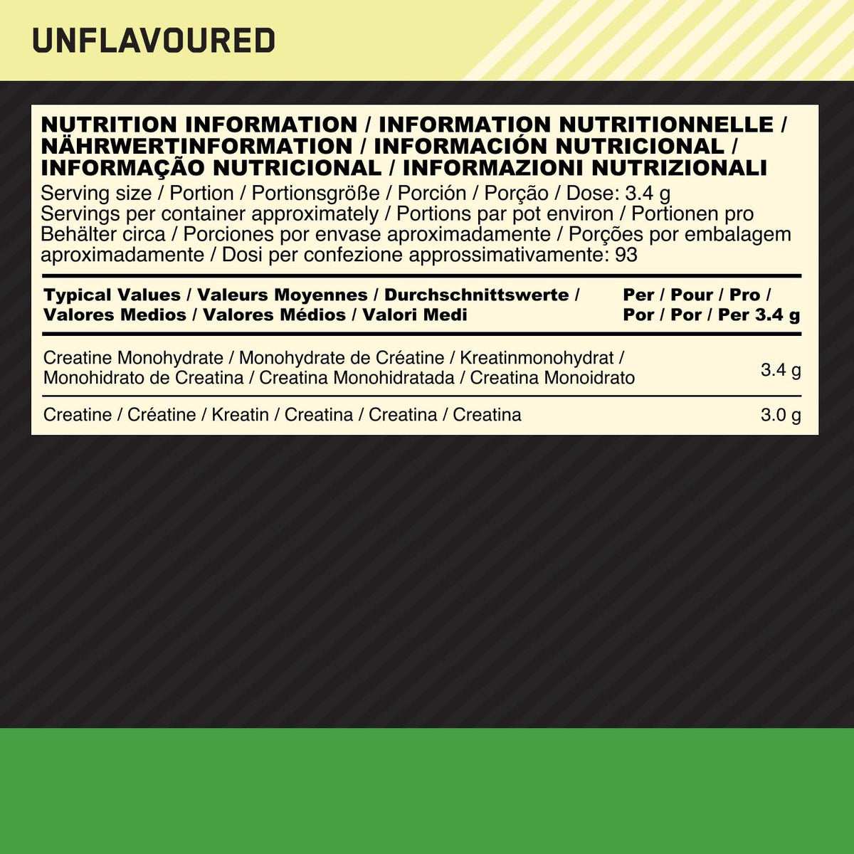 Optimum Nutrition Micronised Creatine Monohydrate en Poudre, 634g