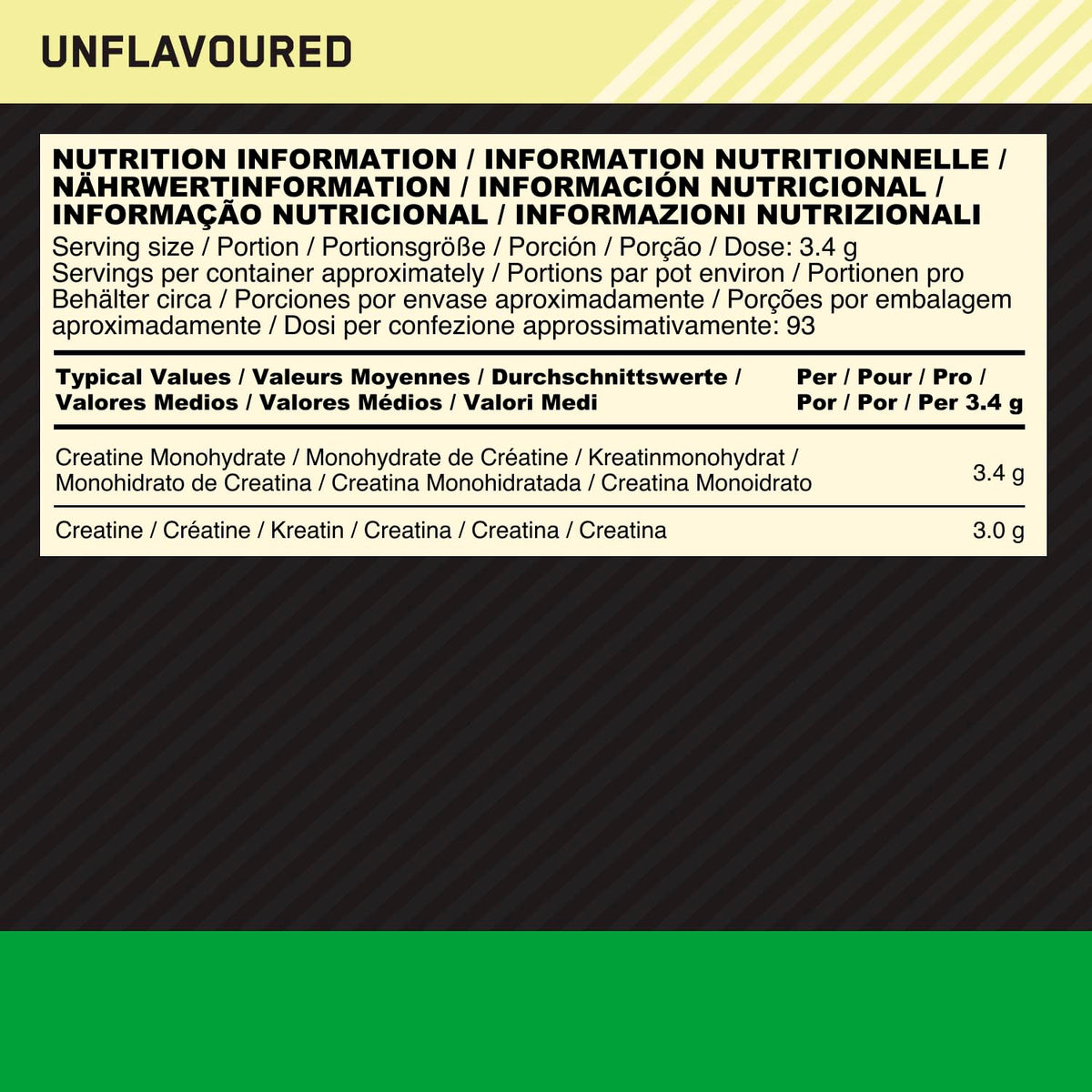 Optimum Nutrition Micronised Creatine Monohydrate en Poudre, 634g