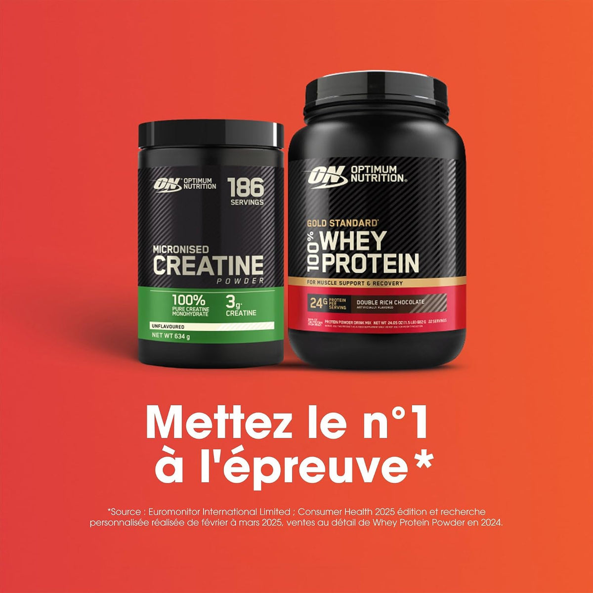 Optimum Nutrition Micronised Creatine Monohydrate en Poudre, 634g