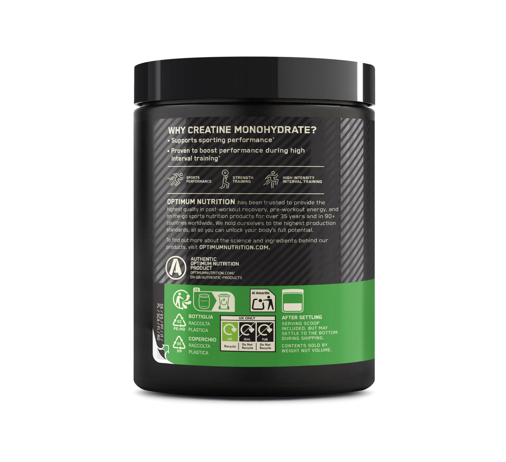 Optimum Nutrition Micronised Creatine Monohydrate en Poudre, 634g