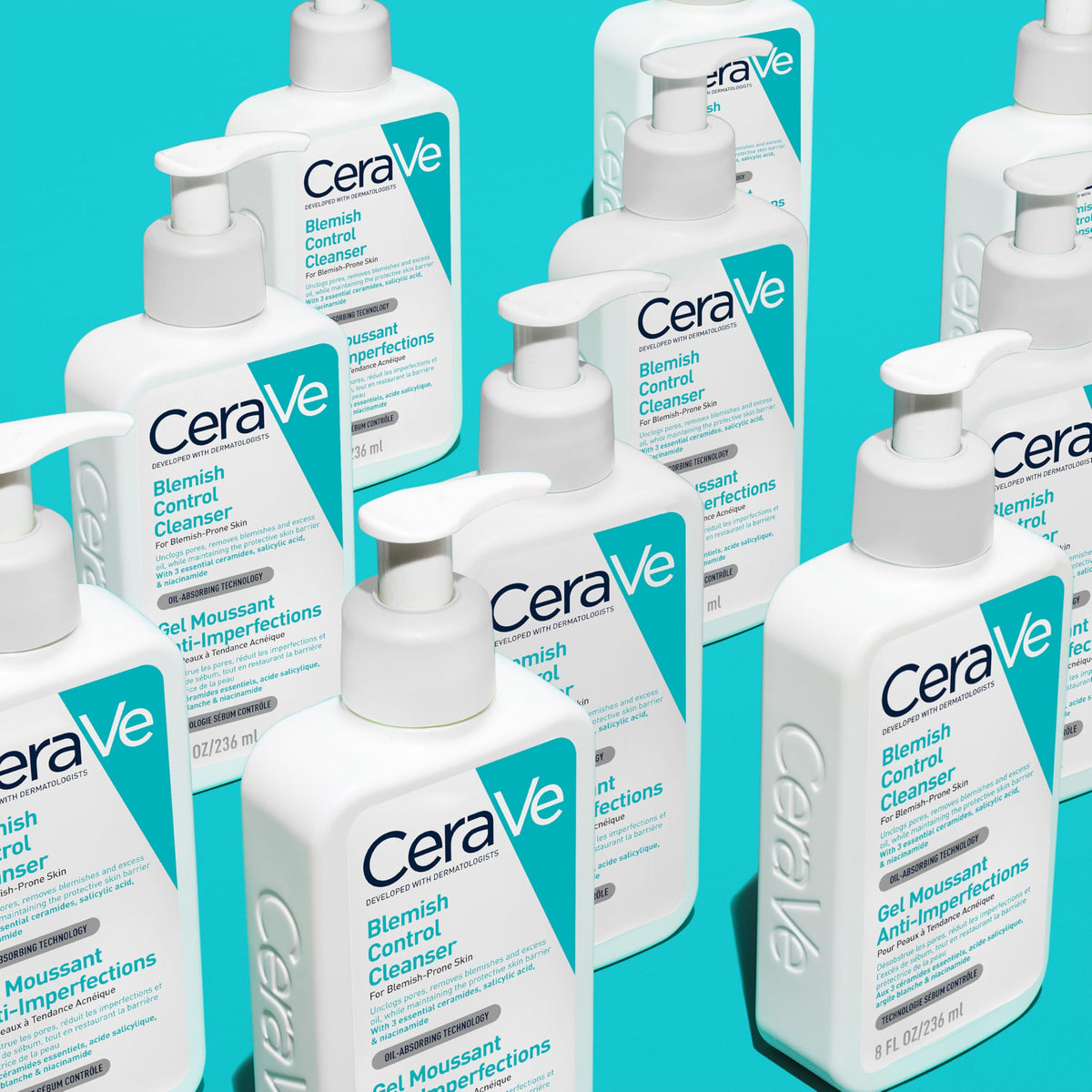 CeraVe - Gel Moussant Anti-Imperfections - Purifie la Peau en douceur et Réduit les Imperfections - Acide Salicylique, Argile Blanche, Céramides et Niacinamide - Peau à Tendance Acnéique
