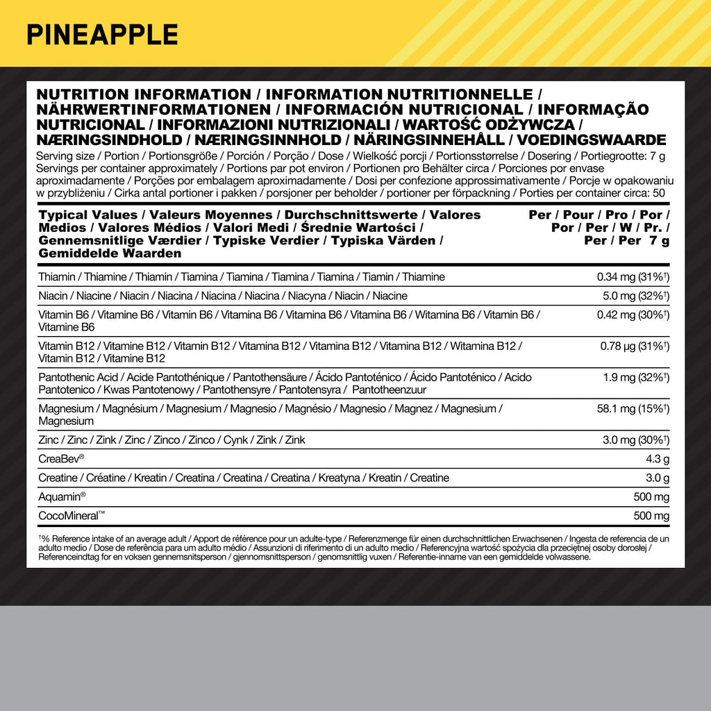 Optimum Nutrition Micronised Creatine Monohydrate en Poudre, 634g