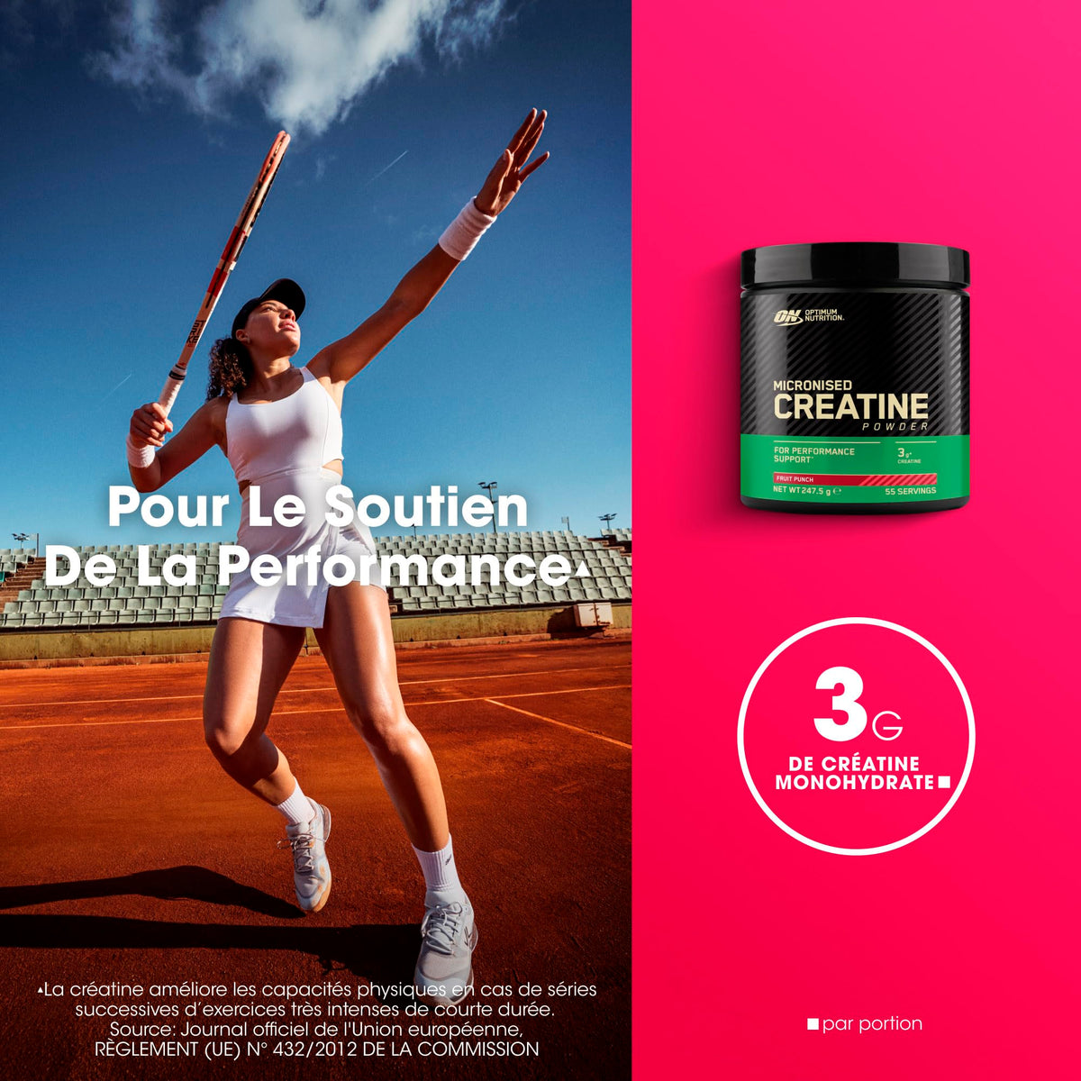 Optimum Nutrition Micronised Creatine Monohydrate en Poudre, 634g